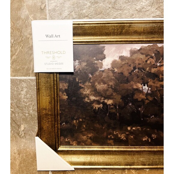 Moody Trees Framed Wall Canvas BoardThreshold designed with Studio McGee… - Picture 5 of 5